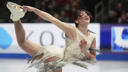 American figure skater Alysa Liu takes the lead on the opening night of the world championships