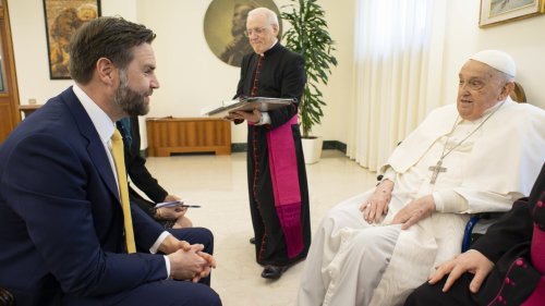 Vance meets Pope Francis on Easter Sunday after tangle over migration, gets chocolate eggs for kids