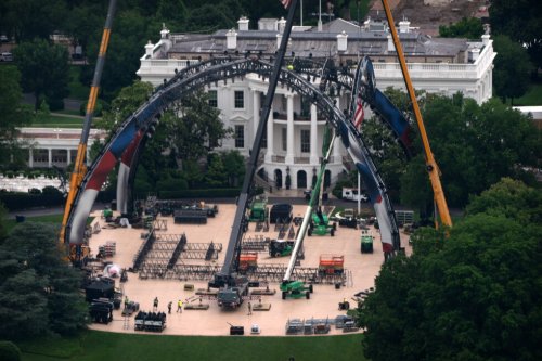 UFC fighting cage rises at White House to celebrate America's 250th anniversary