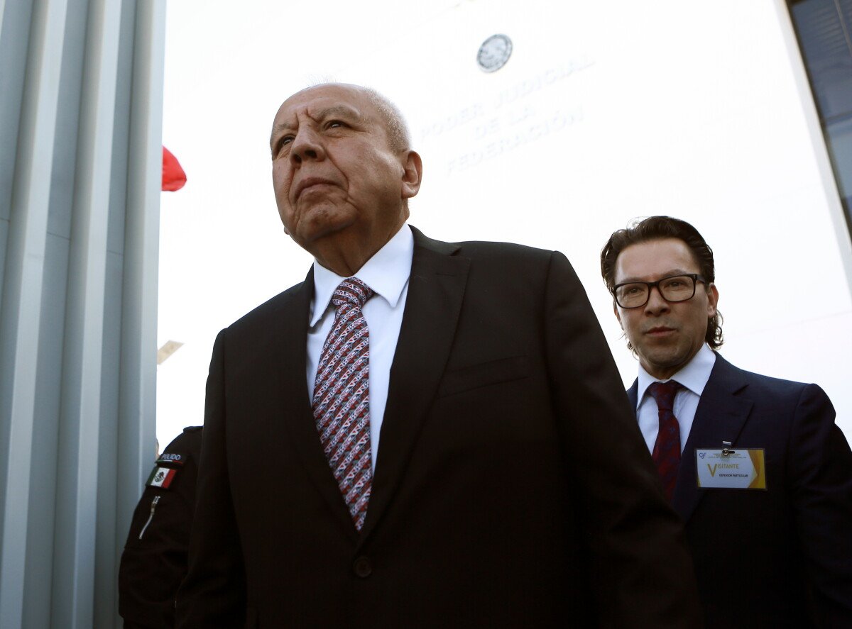Image from AP's coverage: Mexican judge closes the case against immigration chief Francisco Garduño over 2023 Juarez fire