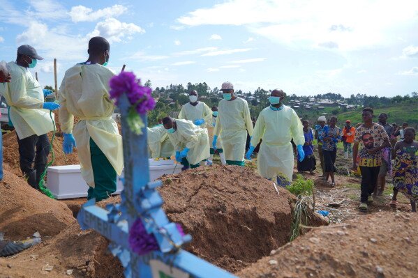 Image from AP's coverage: Congo's Ebola deaths top 5,000 as fear of continent-wide spread mounts