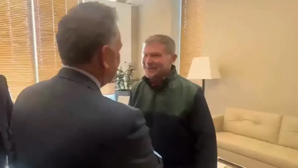 Image from AP's coverage: Russia frees American Stephen Hubbard after over 4 years behind bars