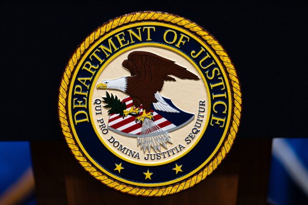 Image from AP's coverage: Justice Department subpoenas California officials in escalation of its scrutiny of elections