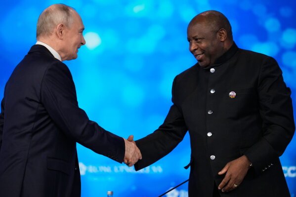 Image from AP's coverage: Putin seeks to expand ties with African countries at Russia-Africa summit