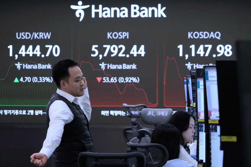 Asian shares are mixed after heavy selling of potential AI losers hits Wall Street