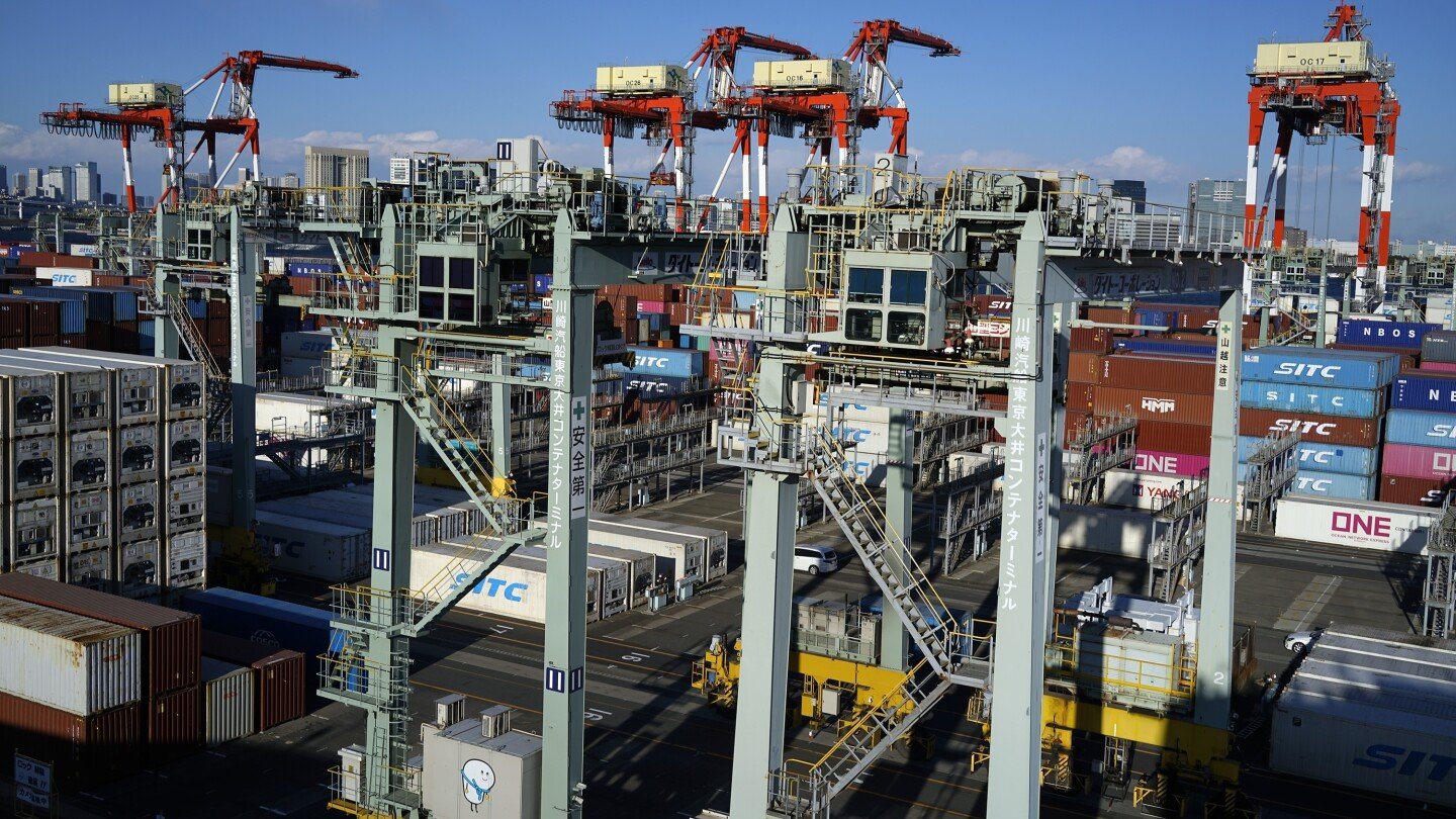 Japan's exports to the world rise, but Trump's tariffs dent its shipments to the US