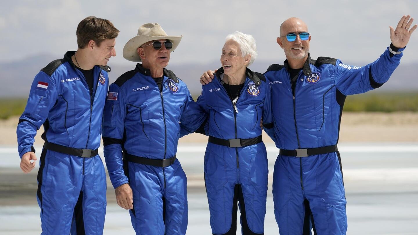 Jeff Bezos blasts into space on own rocket: 'Best day ever!'