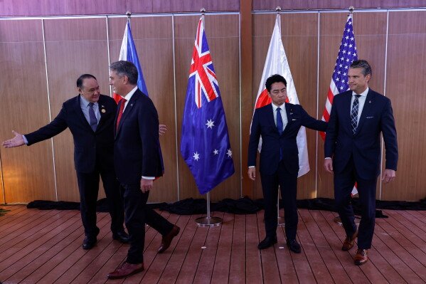 Image from AP's coverage: US and Japan to establish a Japanese facility for joint missile production