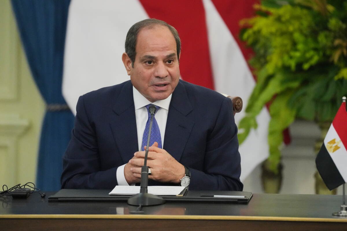 Image from AP's coverage: Egypt's parliament authorizes military support for Saudi Arabia to defend against Houthi attacks