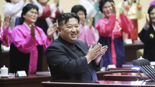 The North Korean leader calls for women to have more children to halt a fall in the birthrate