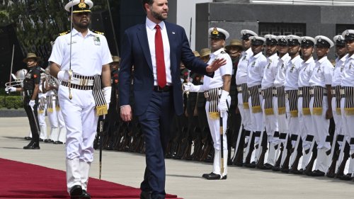 Vance arrives in India for a 4-day visit that includes talks with Modi and personal engagements