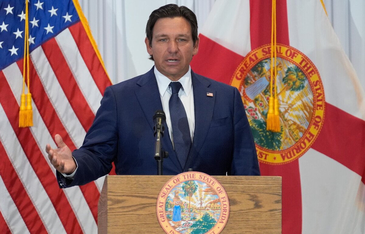 Image from AP's coverage: Florida wins key ruling allowing it to enforce a law that targets social media use by kids
