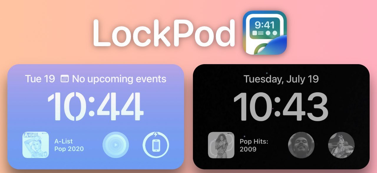 Bring Apple Music and Spotify to Your Lock Screen With LockPod