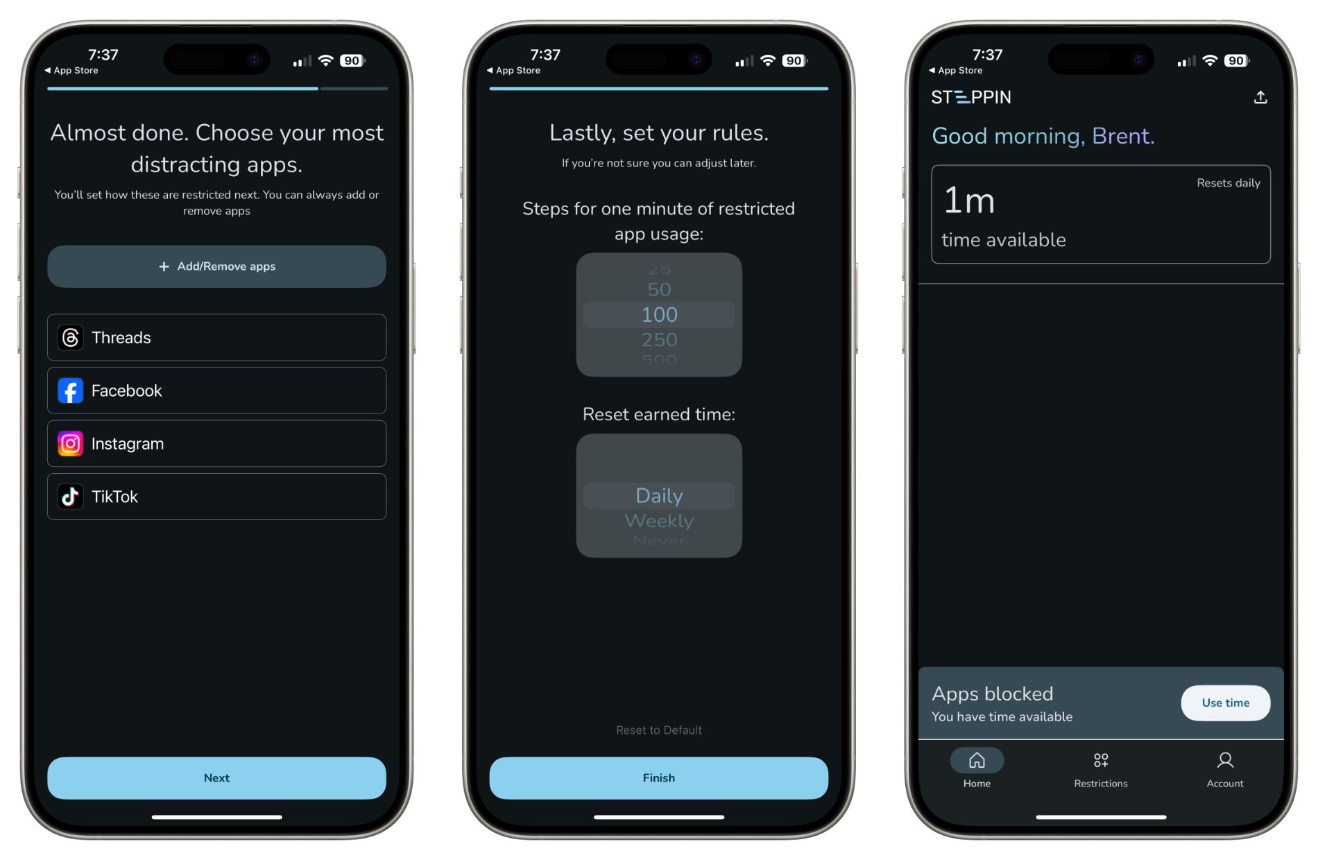 Steppin Helps Earn Your Social Media Use One Step at a Time