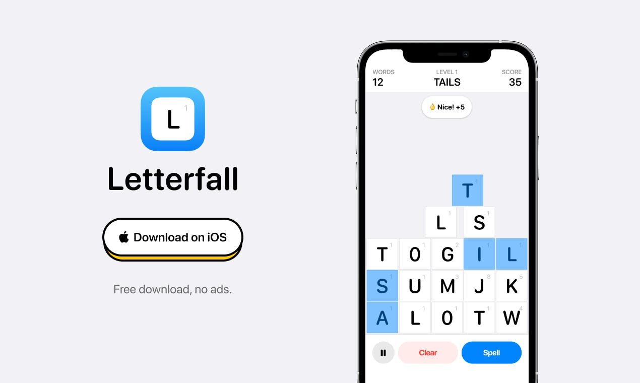 Dive Into the Frantic and Completely Free Word Game Letterfall