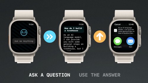 watchGPT Brings the Popular AI Assistant to Your Apple Watch