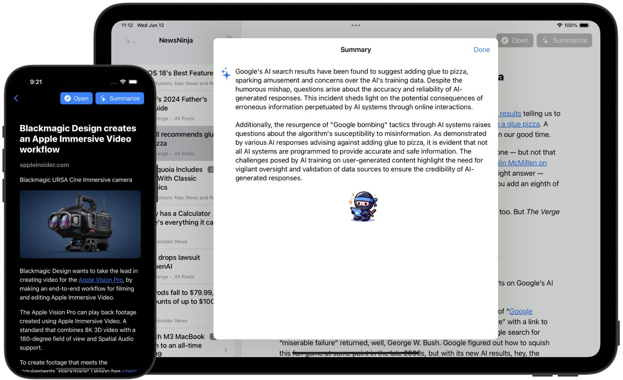 NewsNinja is Powerful RSS App Focusing on Providing the Best Reading Experience