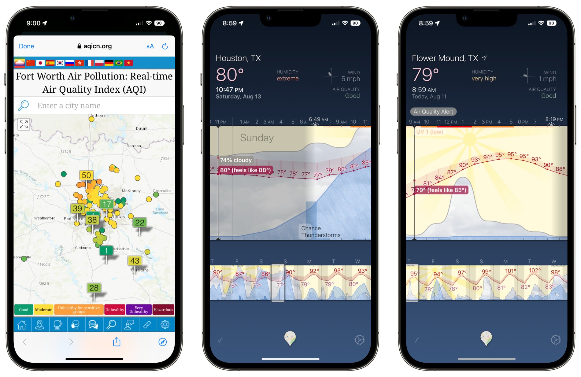 Weather Strip Adds Air Quality Forecasts in New Update