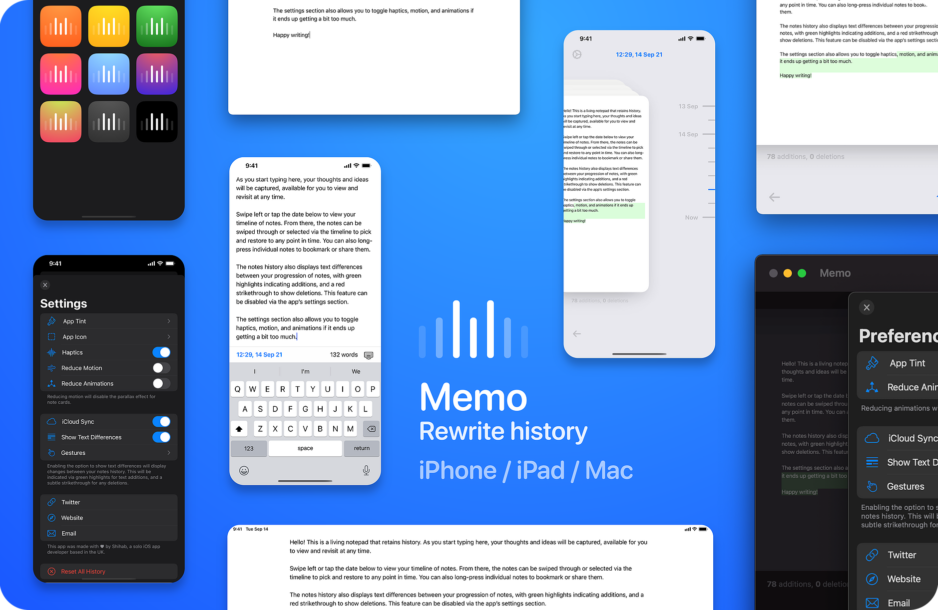 Memo is a History-Based Notes App