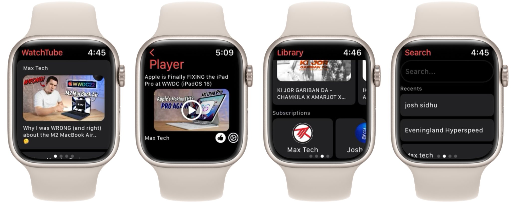 WatchTube Brings Together the Unlikely Combination of YouTube and the Apple Watch