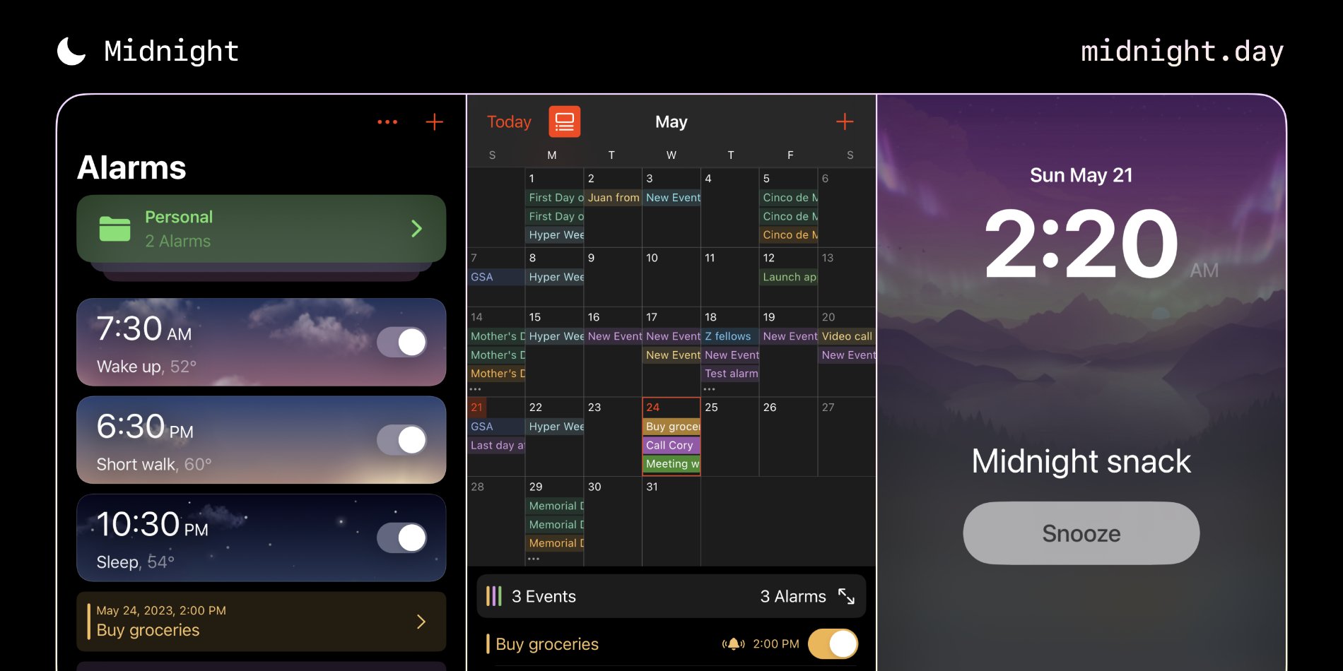 Midnight Alarm Leaves Apple’s Clock App in the Dust