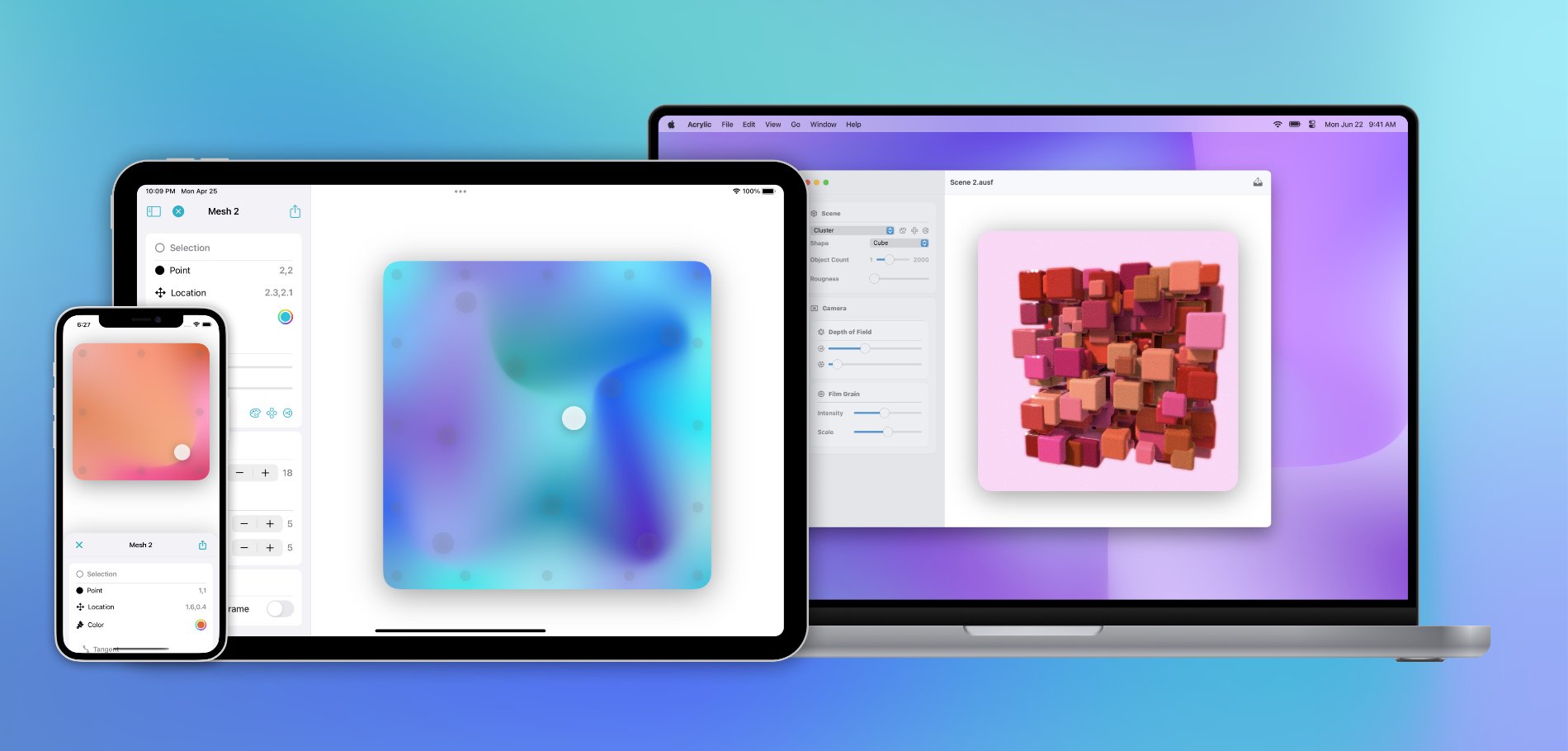 Create Beautiful Wallpapers for Your Apple Device With Acrylic