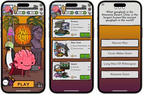 Travel the World on Your iPhone With the Fun, Accessible Trivia Game Brave Brain