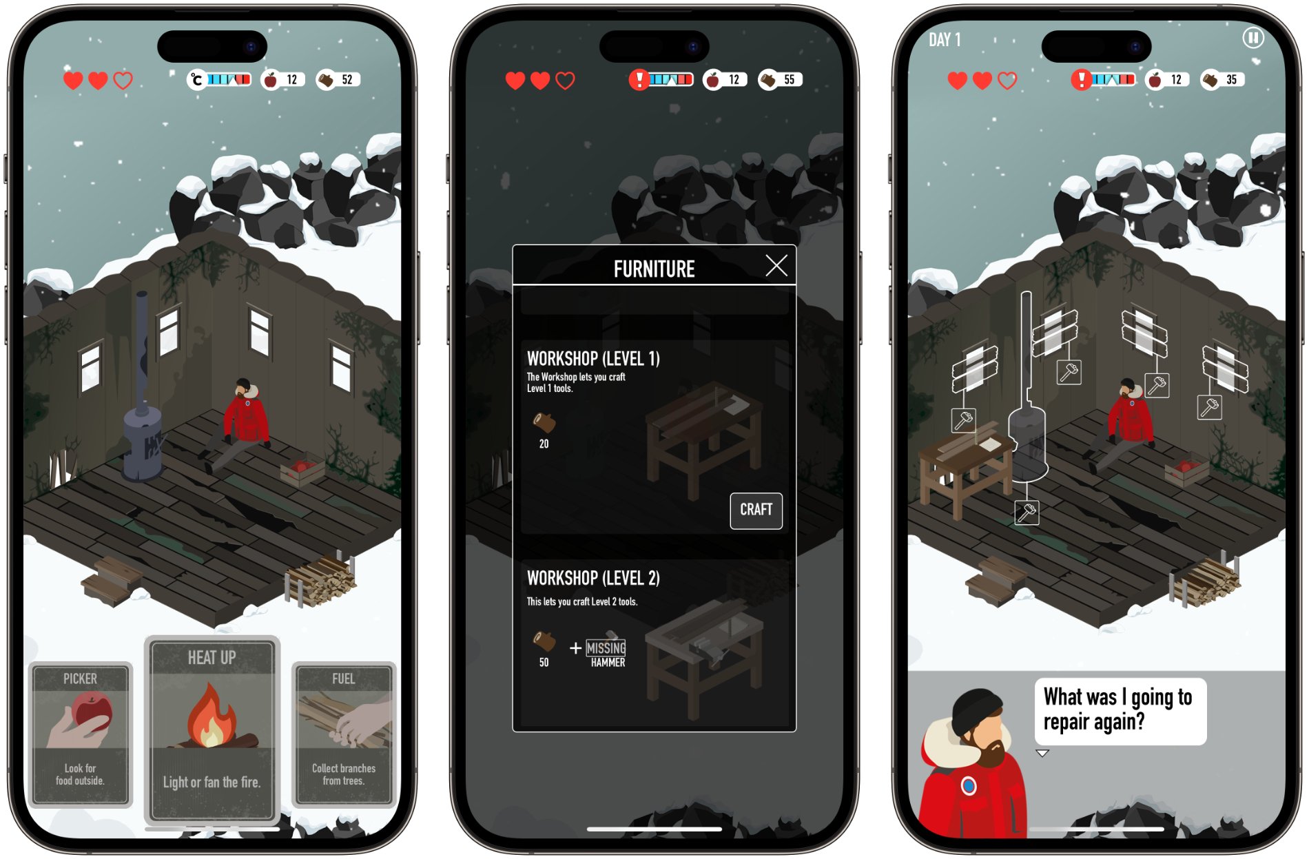 Try to Keep Warm in the Card-Based Overwinter Survival