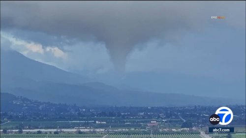 Video captures ominous funnel cloud over Santa Paula — ABC7 Los Angeles