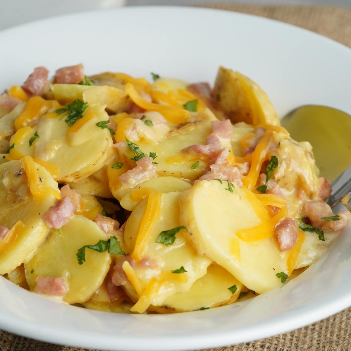 Instant Pot Scalloped Potatoes & Ham
