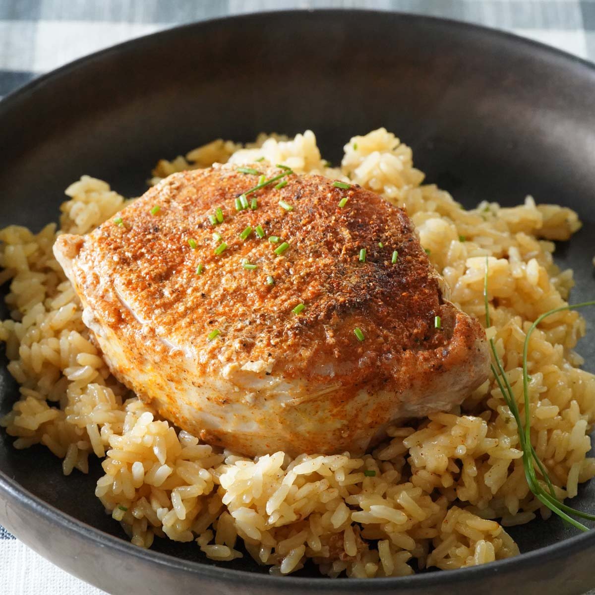 Instant Pot Pork Chops & Rice