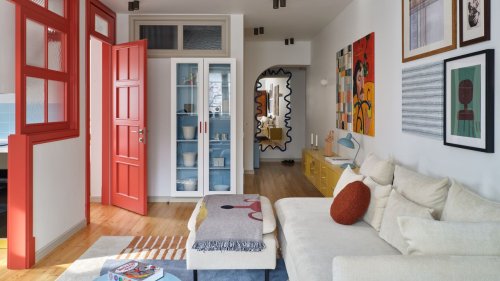 This 420-Square-Foot Home in Kazakhstan Is a Colorful Escape for a Family of Six