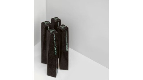 Haique adds weight to the AD100 trophy carved from Rajasthan black granite