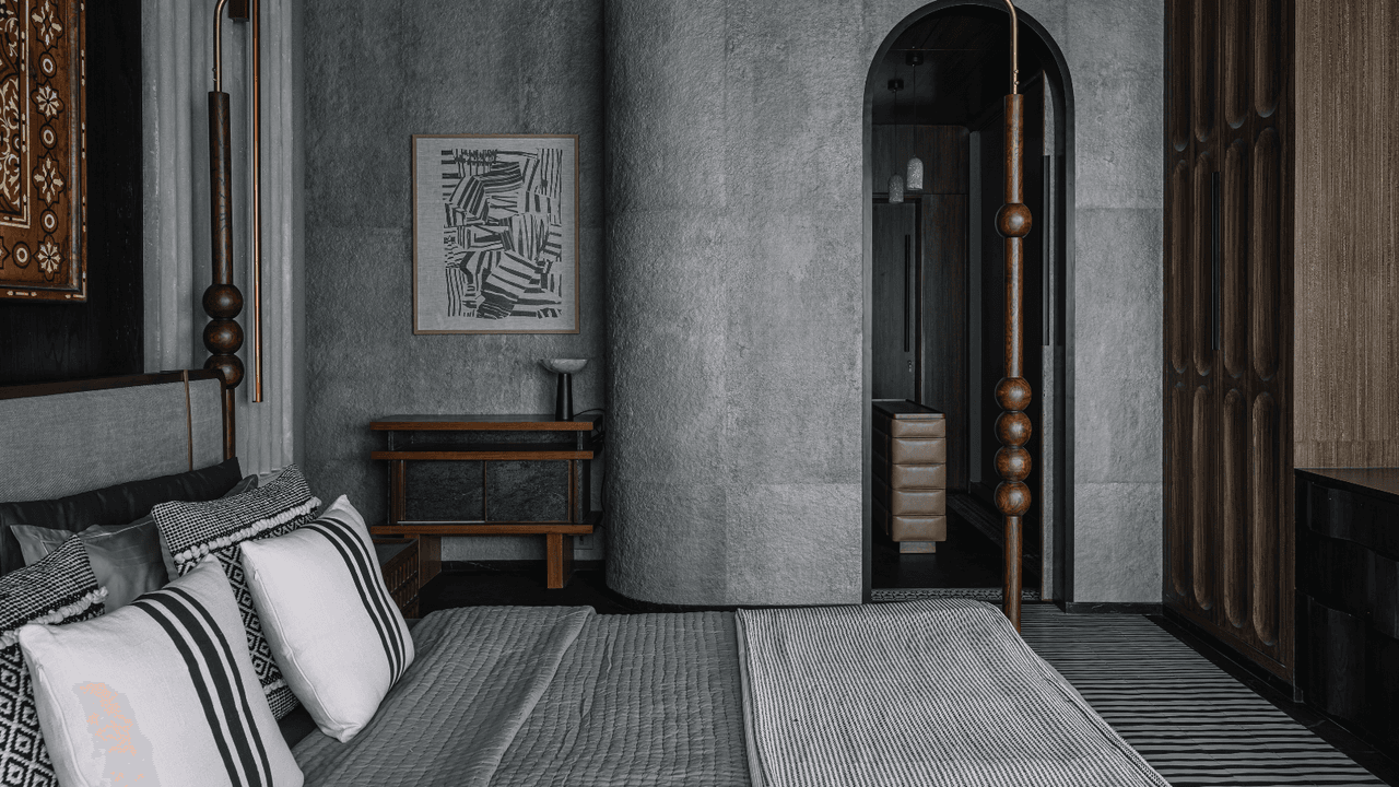 A 3,000-square-foot Mumbai home where curves and materials converse