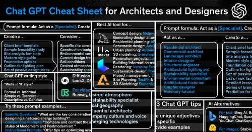 AI Architecture: Chat GPT Cheat Sheet for Architects and Designers