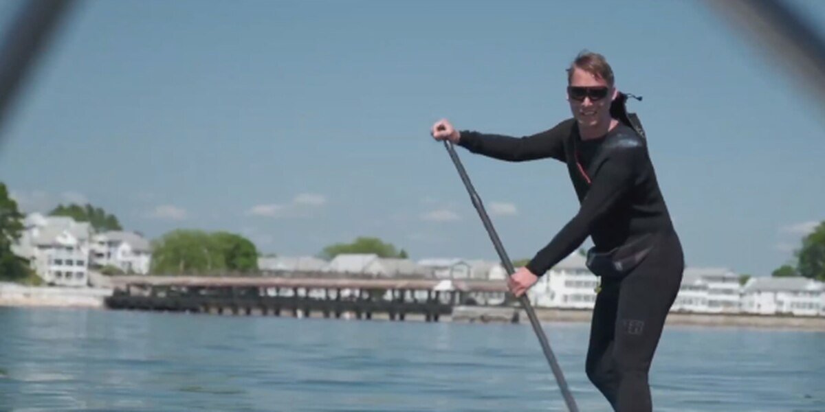 Paddleboarder aims to be first person with disabilities to cross Great Lakes