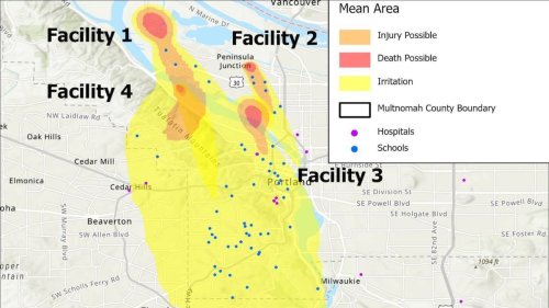 Cascadia earthquake could release deadly chemicals, endangering much of Multnomah County