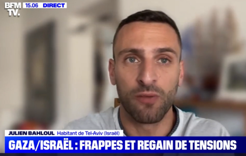 Julien Bahloul, ex de Tsahal, simple "habitant de Tel-Aviv" pour BFMTV