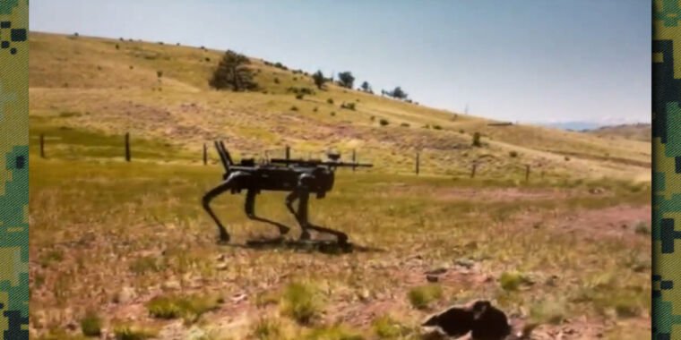 Robot dogs with AI-targeting rifles undergo Special Ops evaluation