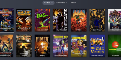 DOS_deck offers free, all-timer DOS games in a browser, with controller support
