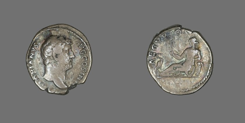 Denarius (Coin) Portraying Emperor Hadrian | The Art Institute of Chicago