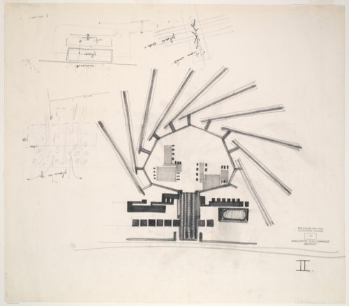 National Transport Terminal, Chicago Heights, Illinois, Site Plan Diagram | The Art Institute of Chicago