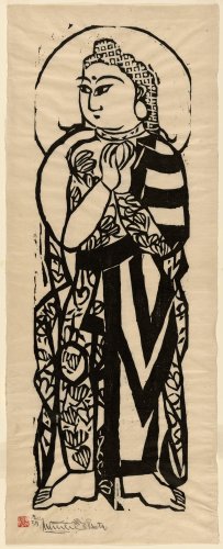 Monju (Manjusri), from the series "Two Bodhisattva and Ten Great Disciples of Buddha Sakyamuni (Nibosatsu Shaka judai deshi)" | The Art Institute of Chicago