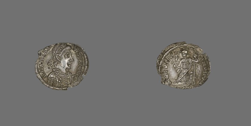 Coin Portraying Emperor Arcadius | The Art Institute of Chicago