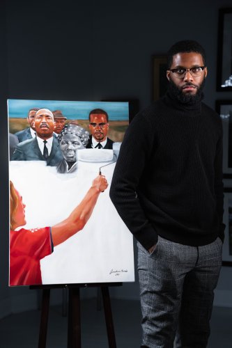 'This Painting Could Be the Future': Artist Jonathan Harris on Why His Viral Image 'Critical Race Theory' Struck a Chord Around the Globe