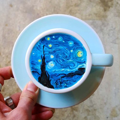 How a Korean Barista Is Turning Lattes Into Frothy Versions of Art History’s Greatest Masterpieces