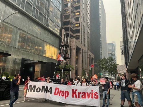 Climate Protestors Assemble Outside MoMA Party, Calling on Museum to Drop Its Board Chair