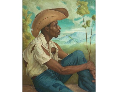 Long-Unseen Painting of Jamaican Man Is Identified as Rare Richmond Barthé Work