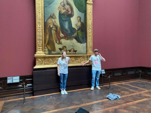 Two Climate Protesters Pardoned after Gluing Their Hands to Raphael’s ‘Sistine Madonna’ Altar Painting