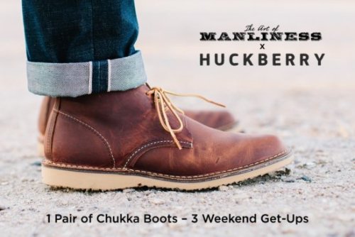 1 Pair of Chukka Boots -- 3 Weekend Get-Ups
